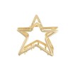 Hollow Pentagram Metal Grip Barrettes