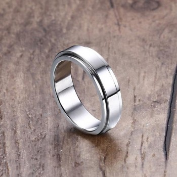 Jewelry Rotatable Stainless Steel Ring