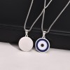 Stainless Steel Circular Steel Color Necklace