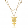 Star Moon Stainless Steel Necklace