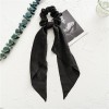 Long Ribbon Large Intestine Ring Headwear Women's Hair Tie Ponytail Bandeau Floral Hair Ring Simple