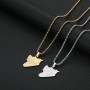 Monogram Stainless Steel Pendant Necklace