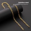304 Stainless Steel Figaro Necklace