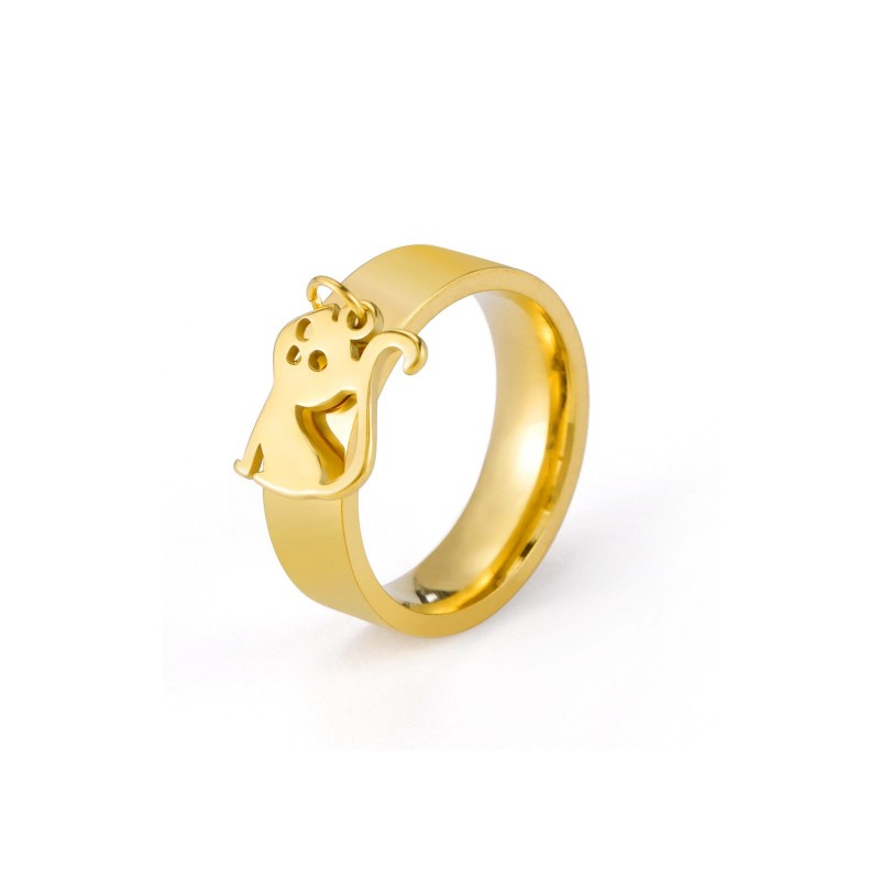 Kitty Stainless Steel Ring